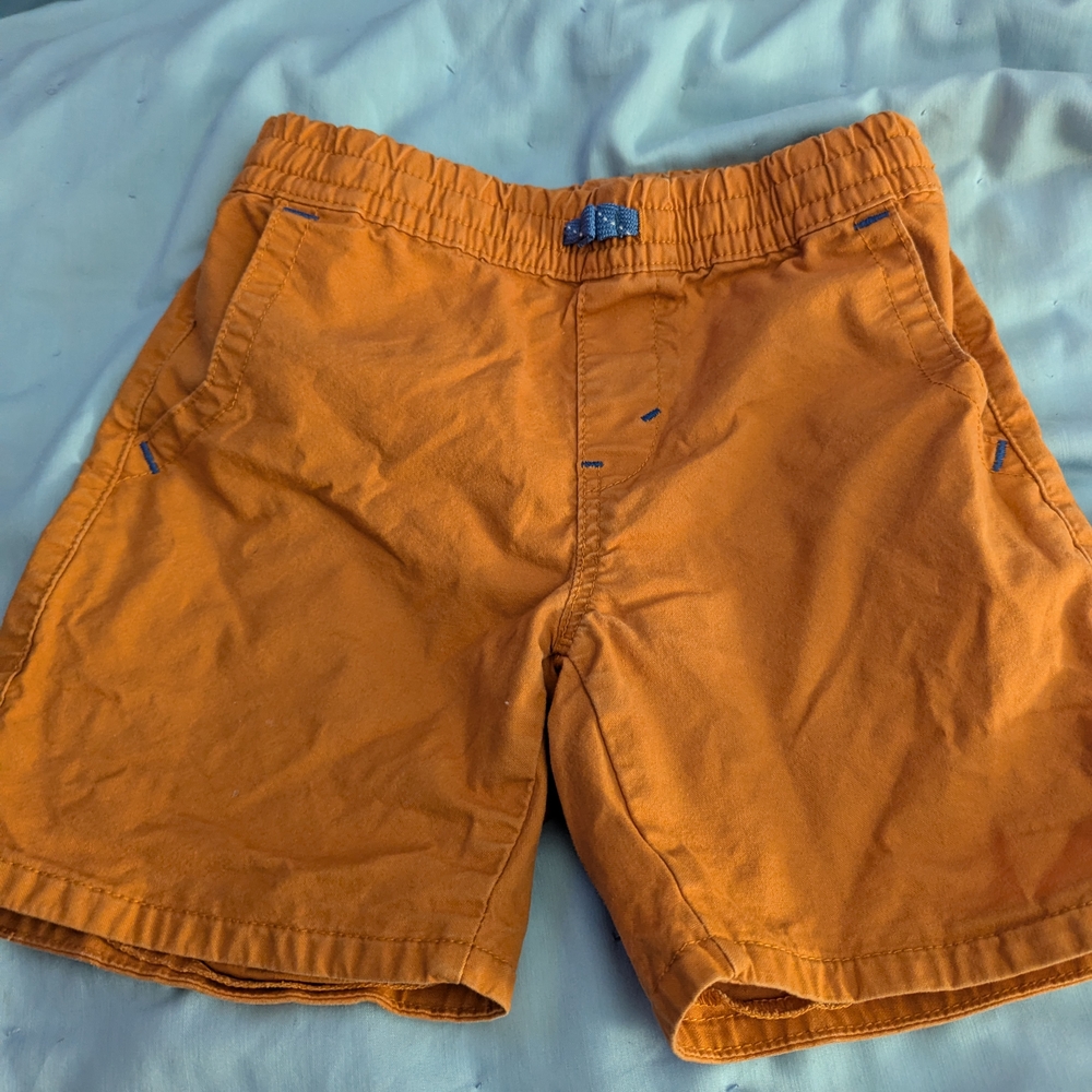 Boys Orange Casual Shorts